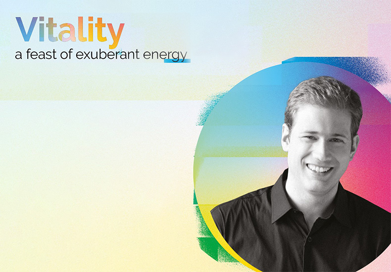 Promotional graphic for Vitality - a feast of exuberant energy.