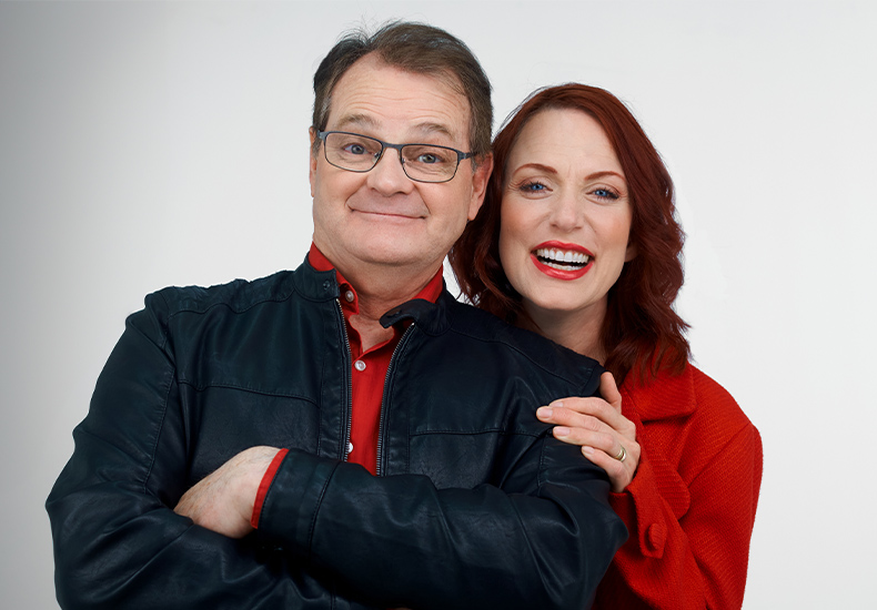 Geri Hall and Gary Pearson from the sketch show Middle Raged
